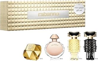 paco rabanne Feminine Miniature for Women - 4 Pc EDP Spray Mini Gift Set - 0.17oz Lady Million, 0.2oz Olympea,0.13oz Fame, 0.13oz Fame Parfum Spray