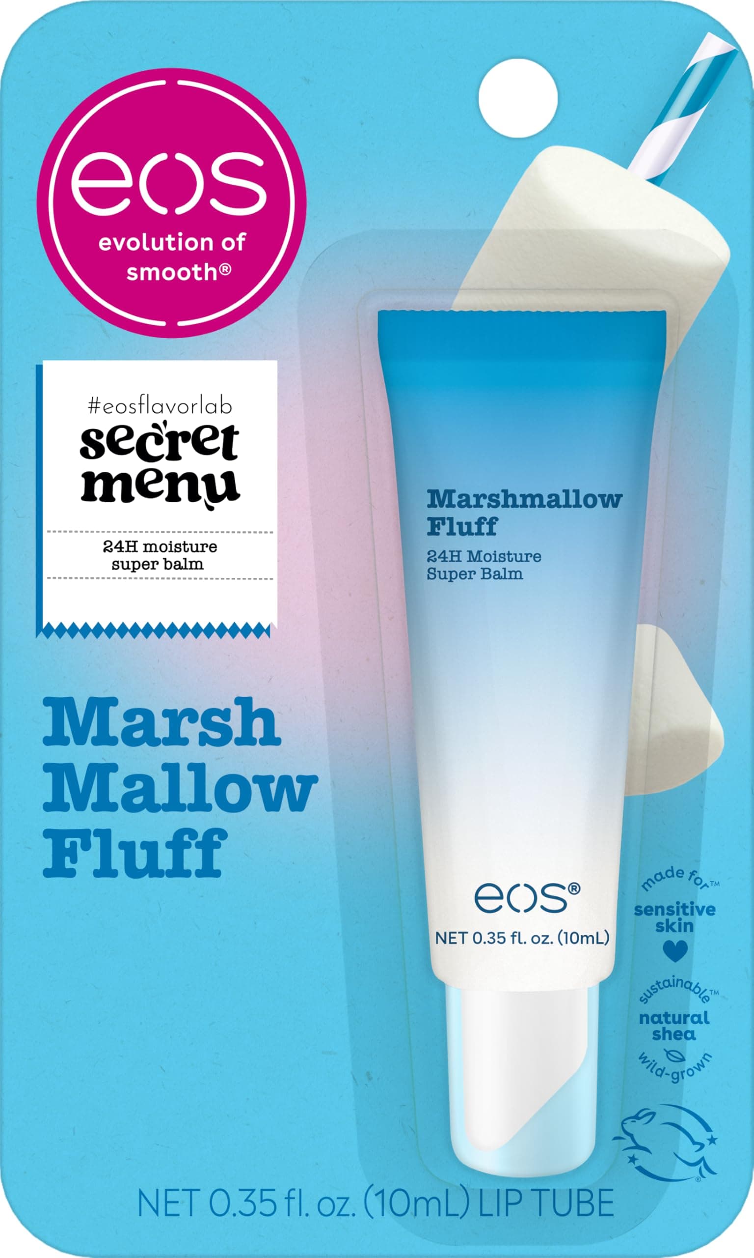 24H Moisture Super Balm - Marshmallow Fluff, Lip mask, Moisturizing, Lip Treatment, Limited-Edition Skincare, 0.35 fl oz