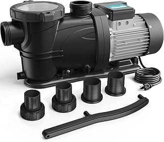 In/Above Ground Pool Pump, Self Primming High Flow (Single Speed, 3HP, 8964 GPH, 115V)