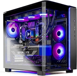 Skytech King 95 Gaming PC Desktop, Ryzen 7 9800X3D 4.7 GHz (5.2 GHz Turbo Boost), NVIDIA RTX 5070 12GB GDDR7, 1TB Gen4 SSD, 32GB DDR5 RAM 6000 RGB, 850W Gold PSU, 360mm ARGB AIO, Wi-Fi, Win 11 Home