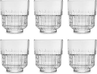 Libbey TarQ Drinking Glass 355 ml / 35.5 cl Set of 6 Stackable Dishwasher Safe