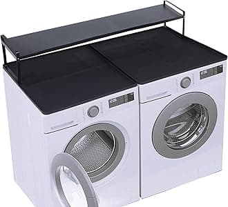 BALAPET Washer and Dryer Countertop with Non-Slip and Laundry Room Shelf Mat Universal Front Load Washer and Dryer Countertop Kit with Storage Space for Laundry Room Organization(27.6x8.6x7in)