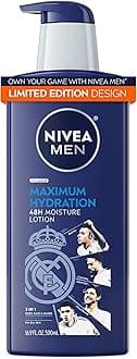 Maximum Hydration 48-Hour Moisture Body Lotion for Dry Skin, Aloe Vera Lotion for Men, 3-in-1 Body, Face and Hands, Dermatologically-Tested, 16.9 Fl Oz Bottle