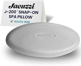 Jacuzzi J-200 Series Spa Pillow - Oval Snap-in Hot Tub Headrest for 2008+, Part #2472‑828, Replacement Spa Pillow, Upgrade Comfort, Tool-Free Installation, Easy to Clean, Long-Lasting Support