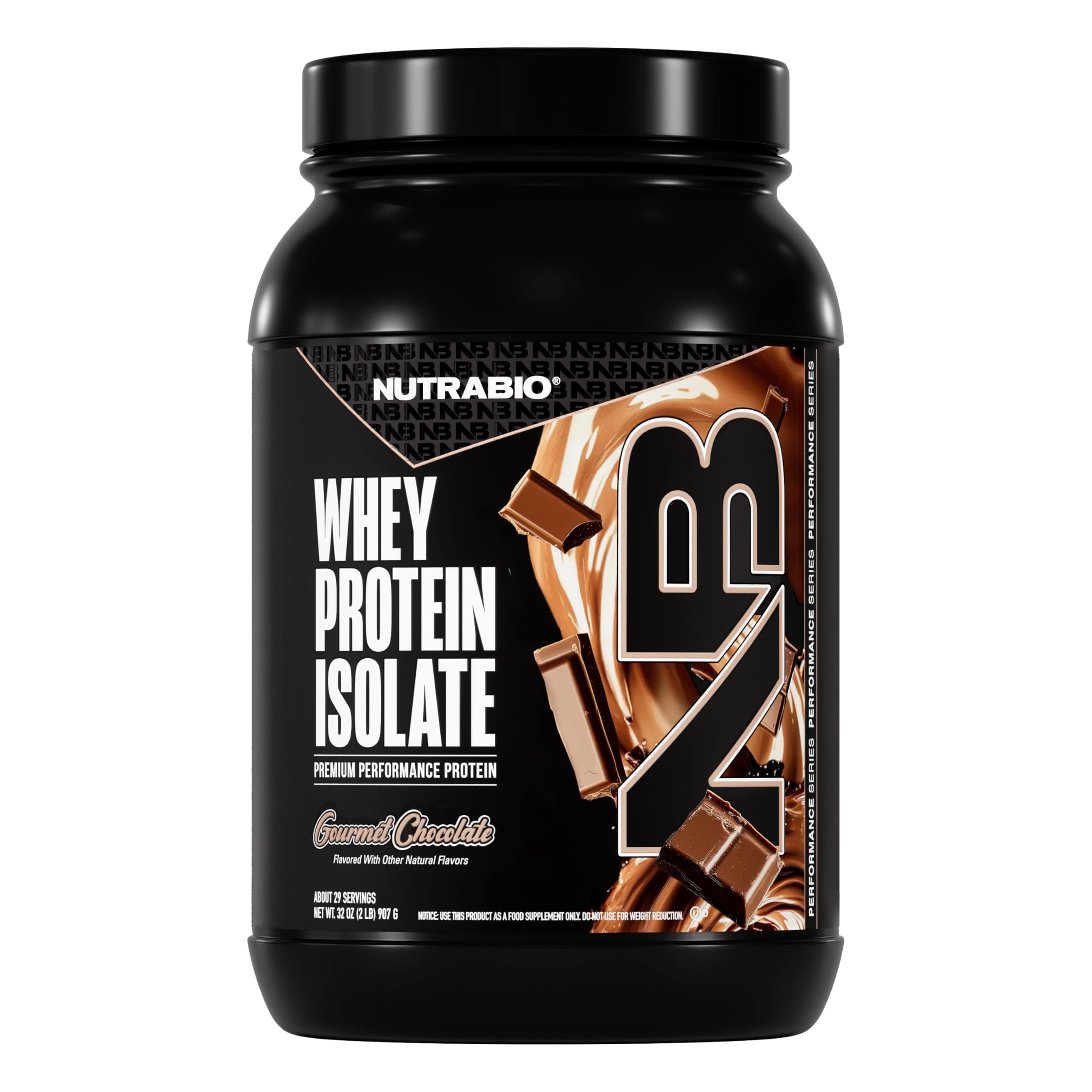 Whey Protein Isolate Powder Dutch Chocolate 2 Lbs.