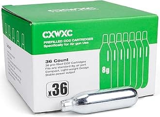 8 Gram/ 12 Gram/ 88 Gram CO2 Cartridges for Paintball - CO2 Cylinder CO2 Cartridges for Airsoft, Air Gun, Pepper Gun P2P HDP 50 Compact