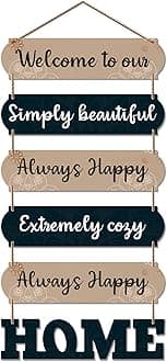 Artvibes Home Quote Decorative Wall Art MDF Wooden Wall Hanger for Livingroom
