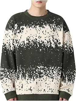 Men Sweater Crew Neck Long Sleeve Sweaters Casual Pullover Sweater Cable Knit Pullover Plus Size Warm Winter Outwear