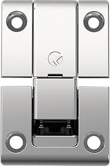 Gedotec Kimana 3D Adjustable Furniture Hinge for Furniture and Flaps, Nickel-Plated Steel, Door Hinge for Furniture and Flaps, Pack of 1