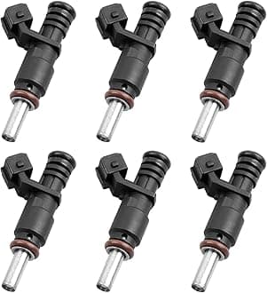 7531634 Fuel Injectors 6 Holes 6Pcs, Compatible with 2006-2012 BMW 328i 330i 530i 128i X3 X5 Z4 525i 528i 325xi 3.0L Engine, Replace# 13537531634