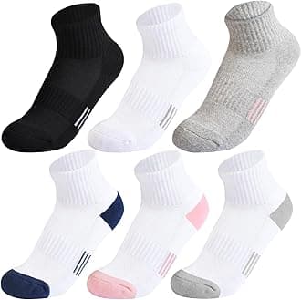 Kids Socks - Breathable Mesh & Cotton Ankle Athletic Socks for Boys & Girls, Youth 6/12 Pairs