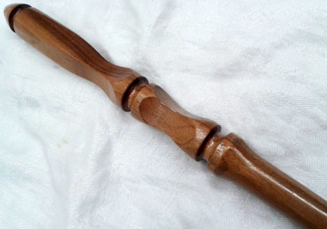 Magic Wand, 16 Inch Round Solid Walnut