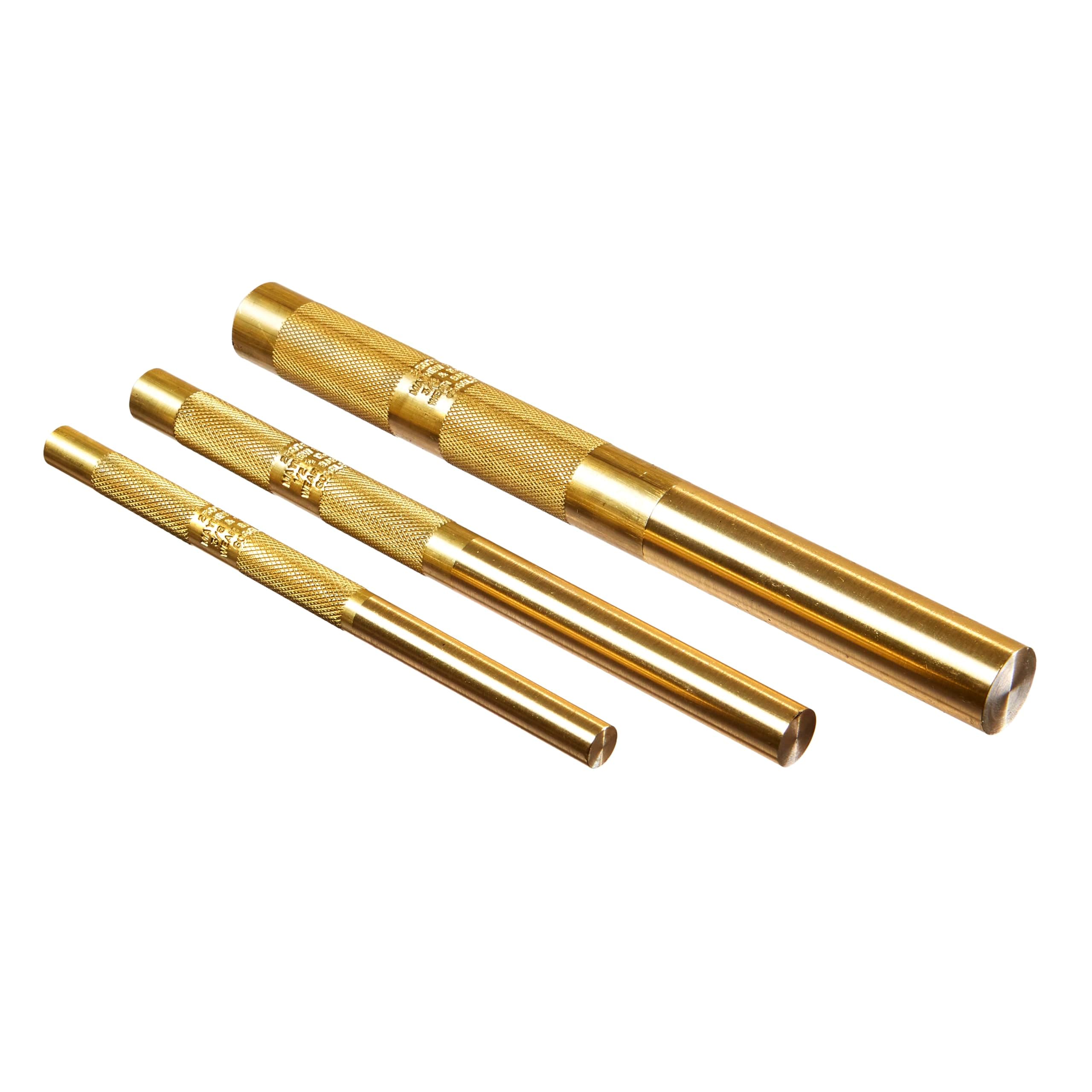 Mayhew Tools 61360 Brass Drift Punch, 3-Piece Set