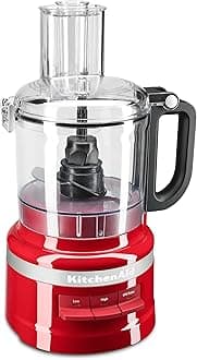 KFP0718ER 7-Cup Food Processor Chop, Puree, Shred and Slice - Empire Red