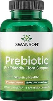 Swanson Prebiotic for Friendly Flora Support 375 mg 120 Veg Caps