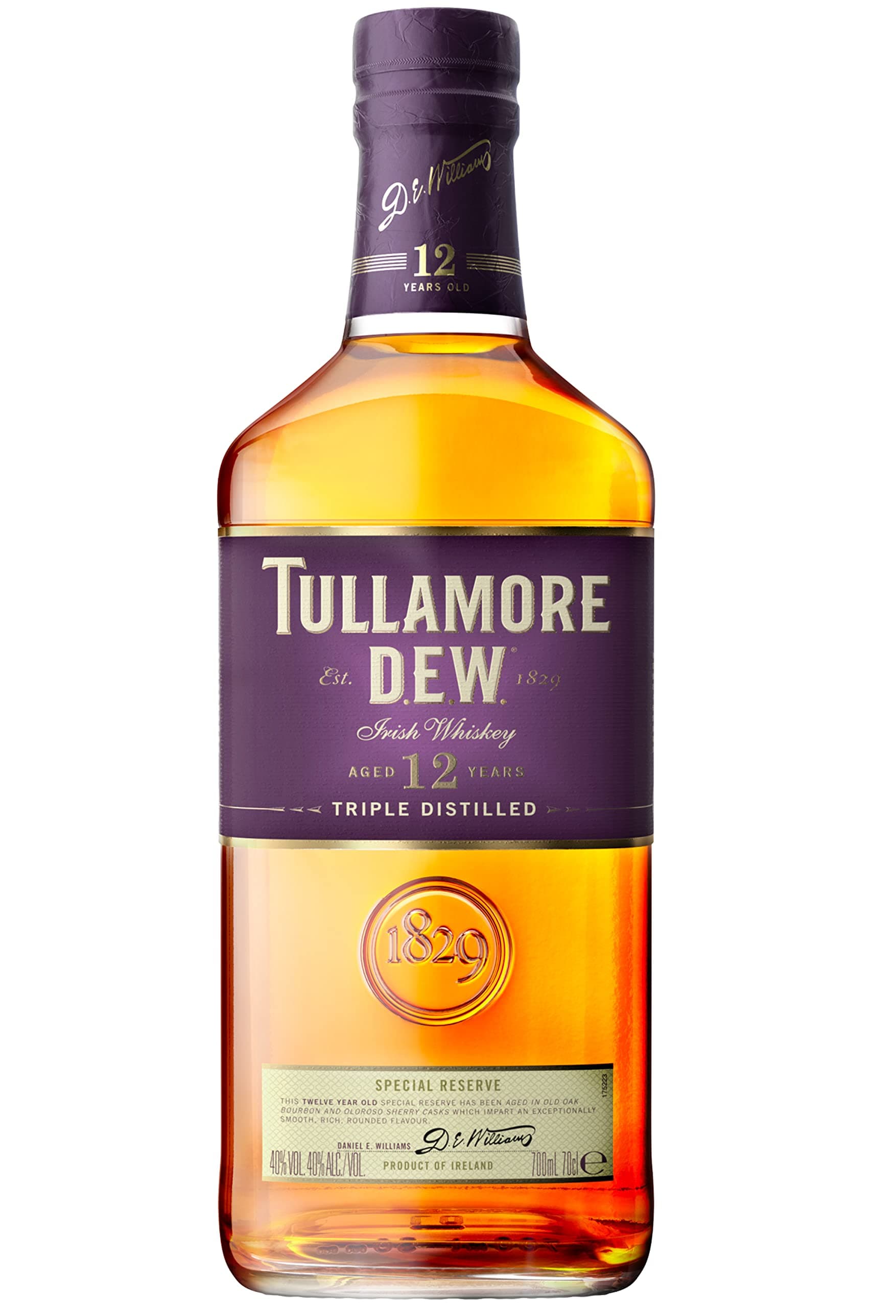 Tullamore DEW 12 Year Old Whiskey, 70cl