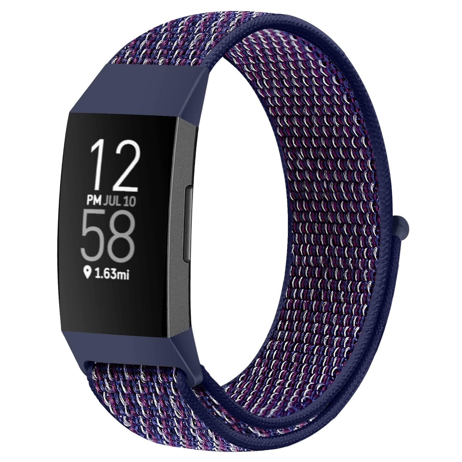 Nylon Watch Bands Compatible with Fitbit Charge 4/Charge 3/SE, Soft Replacement Wristband Breathable Sport Strap with Band for Women Men