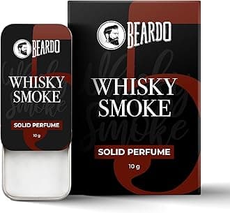 Beardo Whisky Smoke Solid Perfume Wax For Men 10G | Strong & Lasting Fragrance Date Night Gift Brother Friends