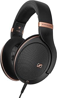 HD 505 Open‑Back Hi-Res Audiophile Headphones, Angled Transducers, Ultra-Light Design, Enhanced Headband Comfort for Music, Work or Gaming, Rich Bass, Drawstring Bag - Copper Edition