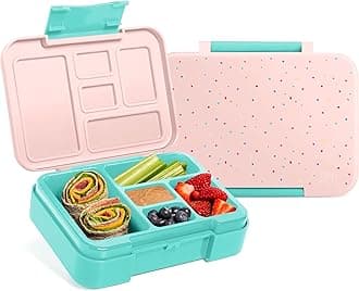 Simple Modern Bento Lunch Box for Kids | BPA Free, Leakproof, Dishwasher Safe | Lunch Container for Girls, Toddlers | Porter Collection | 5 Compartments | Rainbow Speckles