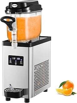 VEVOR Commercial Margarita Machine, 6L/1.6 Gallons 25 Cups Commercial Slushy Machine, Slushie Machine 300W, Commercial Margarita Maker, Frozen Drink Machine for Supermarkets Cafes Restaurants Home Use