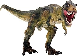 Gemini&Genius Tyrannosaurus Rex Toy, Realistic T-Rex Dinosaur with Moveable Jaw, Dino Toy Figure Great Gift, Collection, Cake Topper and Decor for Kids, Perfect for Custom Scenery Dioramas