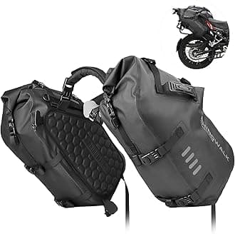 Motorcycle Saddle Bag Waterproof 48L (24L*2) Motor Saddlebags Side Bags Pannier Bag Trunk Motorcycle Accessory