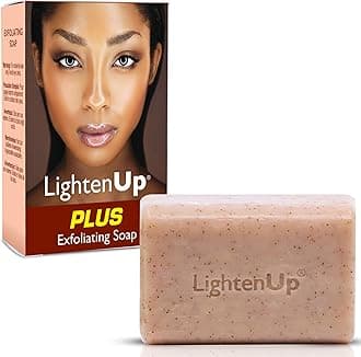 OMIC LightenUp, Exfoliating Soap - 200g / 7fl oz - Skin Brightening Soap, Cleansing Bar, Formulated to Fade Dark Spots, with Apricot, Glycerin, Coconut Oil