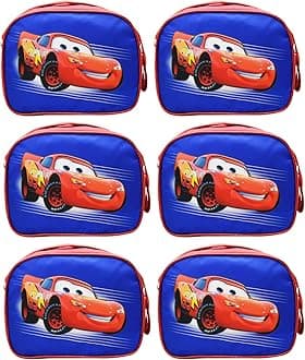 Asera Polycotton Unisex Cars Set of 6 Pcs Handbag, Multicolour