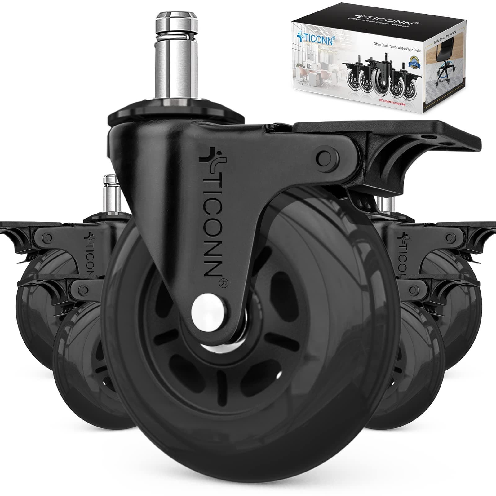 Office Chair Wheel Set