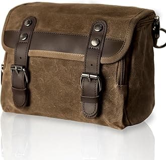 Motorcycle Bags Vintage Motorcycle Tool Bag Waterproof Messenger Bag Bike Tank Bag Saddle Bag Canvas Sissy Bar Bag Handlebar Bag for Powersports Camera Bag Gift for Men