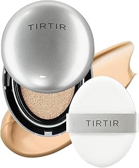 Mask Fit Aura Silver Cushion Foundation | Semi-glow Finish, Natural Coverage, Moisturizing, Lightweight, Korean cushion foundation (#25N Mocha, Full Size, 0.63 Fl Oz)