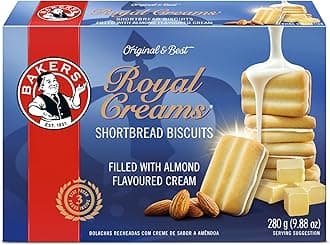 Bakers Royal Creams Shortbread Biscuits 280g…