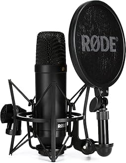 Rode Nt1Kit Cardioid Condenser Microphone Package, Multicolored, 1 Inches
