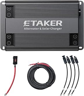 Alternator Charger Fleet 1000 Compatible with Power Station Solar Generators, Car and Solar Max 1000W Driving Car DC-DC Battery Charger sutible for Gasoline RVs,SUVs,Diesel Cars, Boats