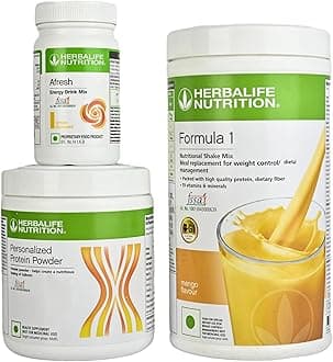 Formula 1 Mango 500g with Personalized Protein Powder 200g and Afresh Lemon 50g Pack of 3