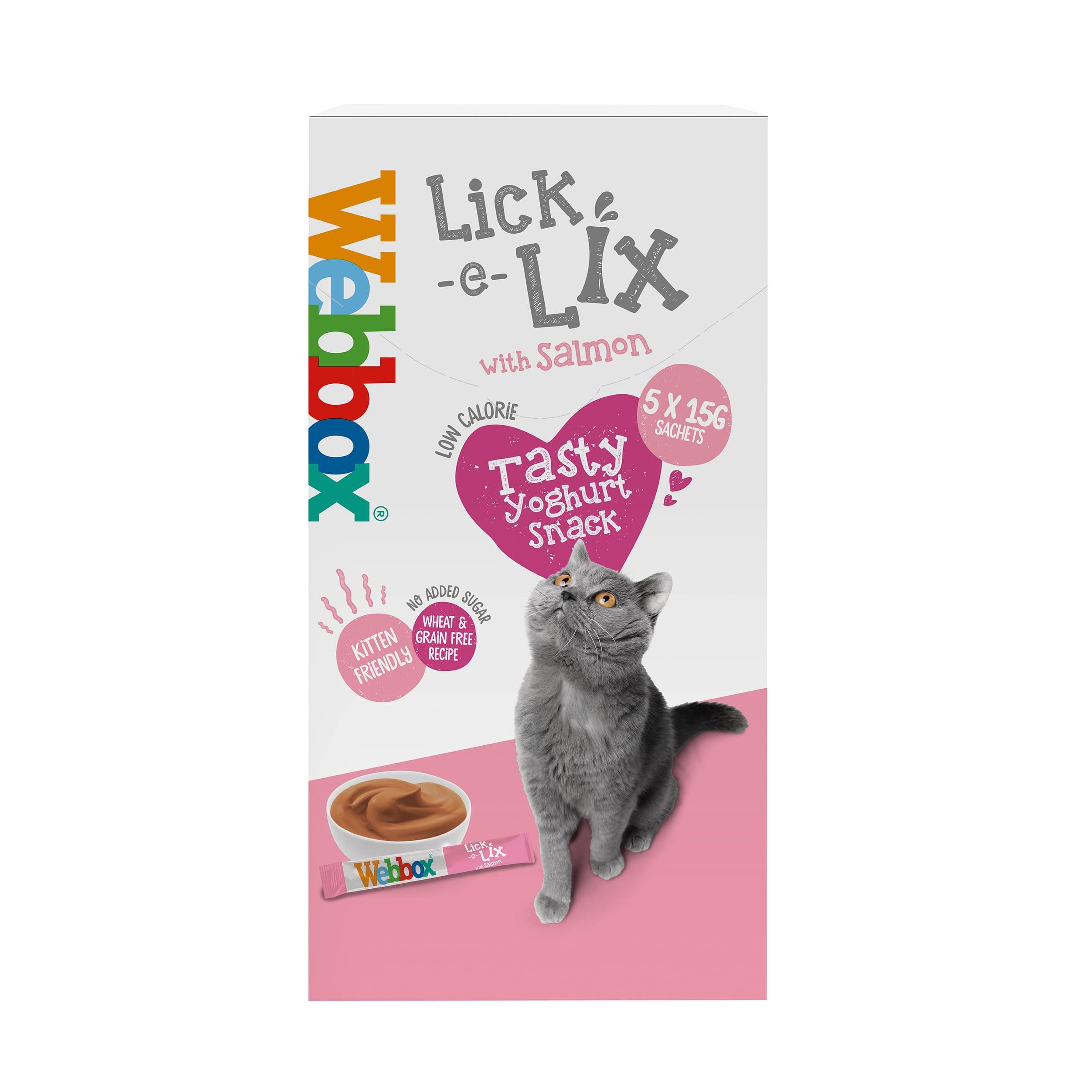 Lick-e-Lix Salmon Flavour Cat Treat, 5 x 15g