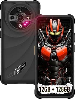 Armor X31 Rugged Phone Unlocked, 12GB+128GB MTK Helio G91 Android 15, 48MP+20MP Main Camera, 6050mAh, 6.56" Corning Gorilla Screen, IP68/69K Waterproof, Dual 4G, Widevine L1, IR Blaster, Black