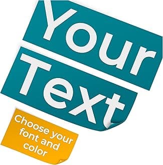 Custom Made Vinyl Decals - Personalized Design Your Own Name Custom Vinyl Sticker Car Window - Boat - Lettering JDM Automotive Windshield Graphic Name Letter Auto Vehicle Door Banner…