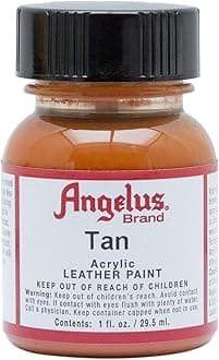 AngelusBrand Acrylic Leather Paint Water Resistant 1 oz - Select Your Color (#29 Tan)