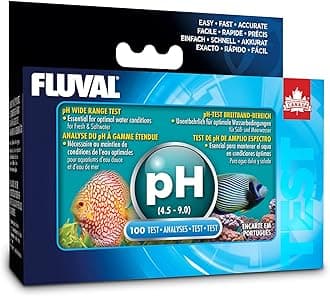 Fluval pH Wide Range Test Kit for Aquarium Water, Freshwater & Saltwater Fish Tank Test