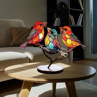 Colorful Birds Ornament - Modern Style Decorative Home Accessories Bird Ornaments for Living Room, Tabletop Bird Decoration Acrylic Birds Figurine, Home Decor Gift