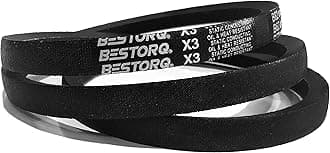 BESTORQ 8V1000 Rubber V-Belt, Wrapped, Black, 100" Length x 1" Width x 0.96" Height, Pack of 2
