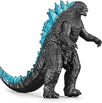 - De-Lite™ Action Figures Soft Touch Vinyl Plastic Collectible Model Toys… (NuclearGodzilla - Black (Blue Spine), 17cm)