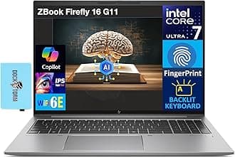 HP ZBook Firefly 16 G11 AI Mobile Workstation 16.0" IPS FHD+ Display (Intel Core Ultra 7 155U, 32GB DDR5, 1TB SSD, Copilot, Backlit KB, Fingerprint, 2 Thunderbolt 4, Win11P) w/DKZ USB Port Expander