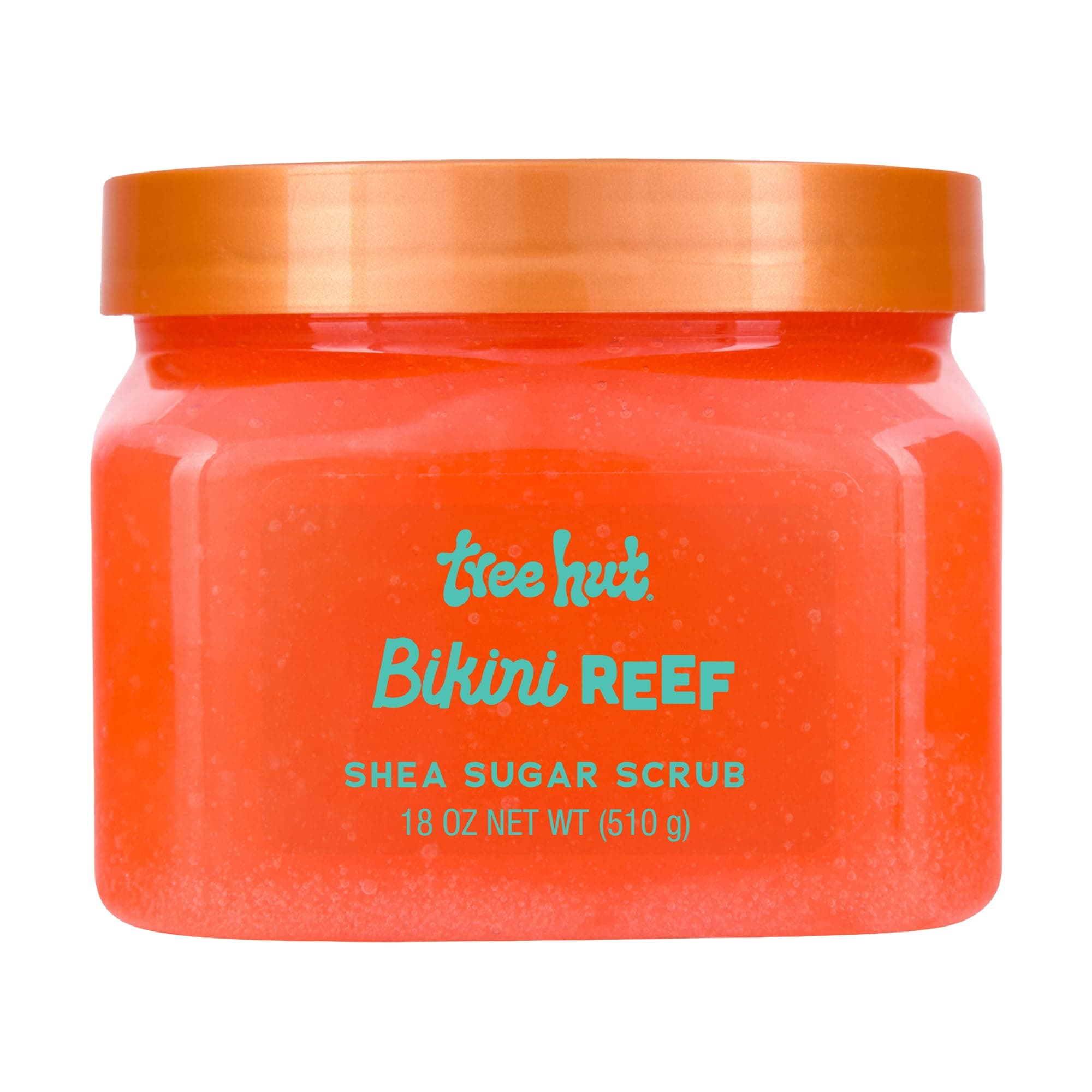Bikini Reef Shea Sugar Scrub, Exfoliating, Hydrating & Moisturizing Body Scrub with Shea Butter & Nourishing Essential Oils, Smooth & Soften Skin, 18 oz