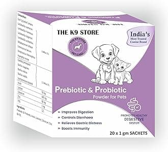 Prebiotics & Probiotics for Dogs & Cats - Dog Gut Health Supplement - Dog Diarrhea Medicine - Pro Belly for Dogs Gut - Dog Supplement Powder-Pre & Probiotic
