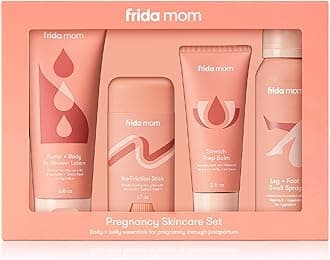 Frida Mom Pregnancy Skincare Set, Body Relief for Stretch Marks, Dry Skin, Swelling, & Chafing - 4pk Set