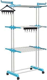 greatbuyz Double Pole Foldable Cloth Dryer Stand