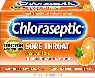 Sore Throat Lozenges, Citrus, 18 Count, 1 Pack